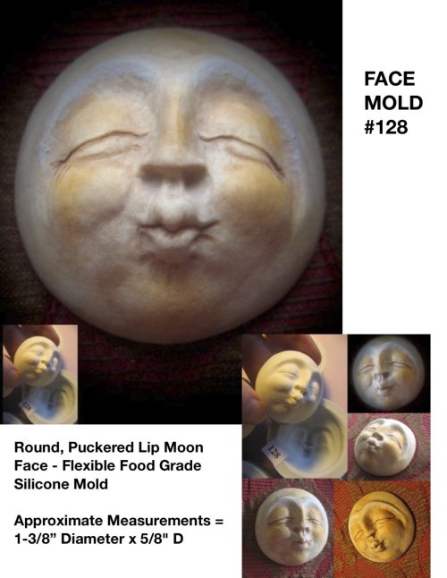 Round, Moon Face with Puckered Lips - #128